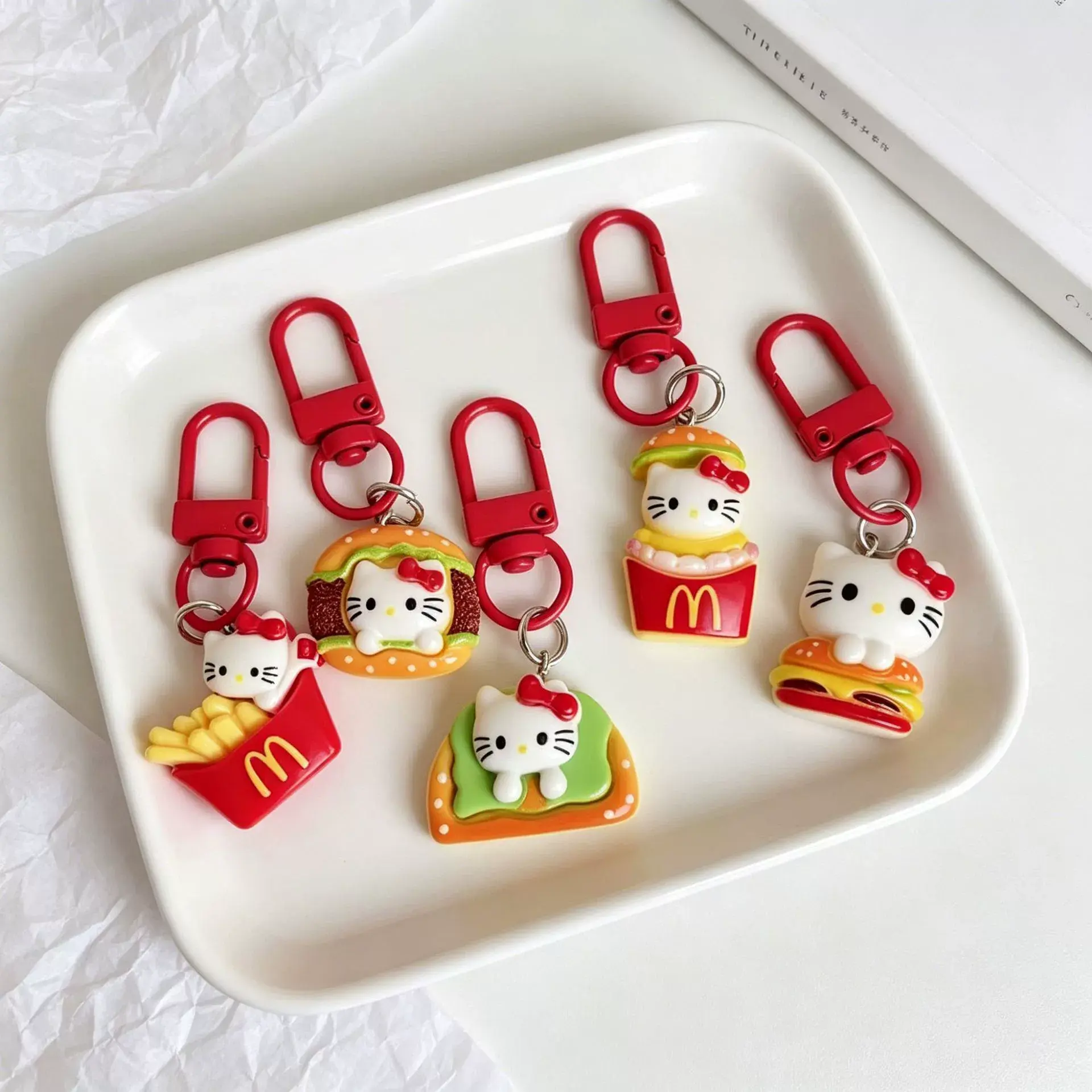 Hello Kitty Burger Theme Charms -1