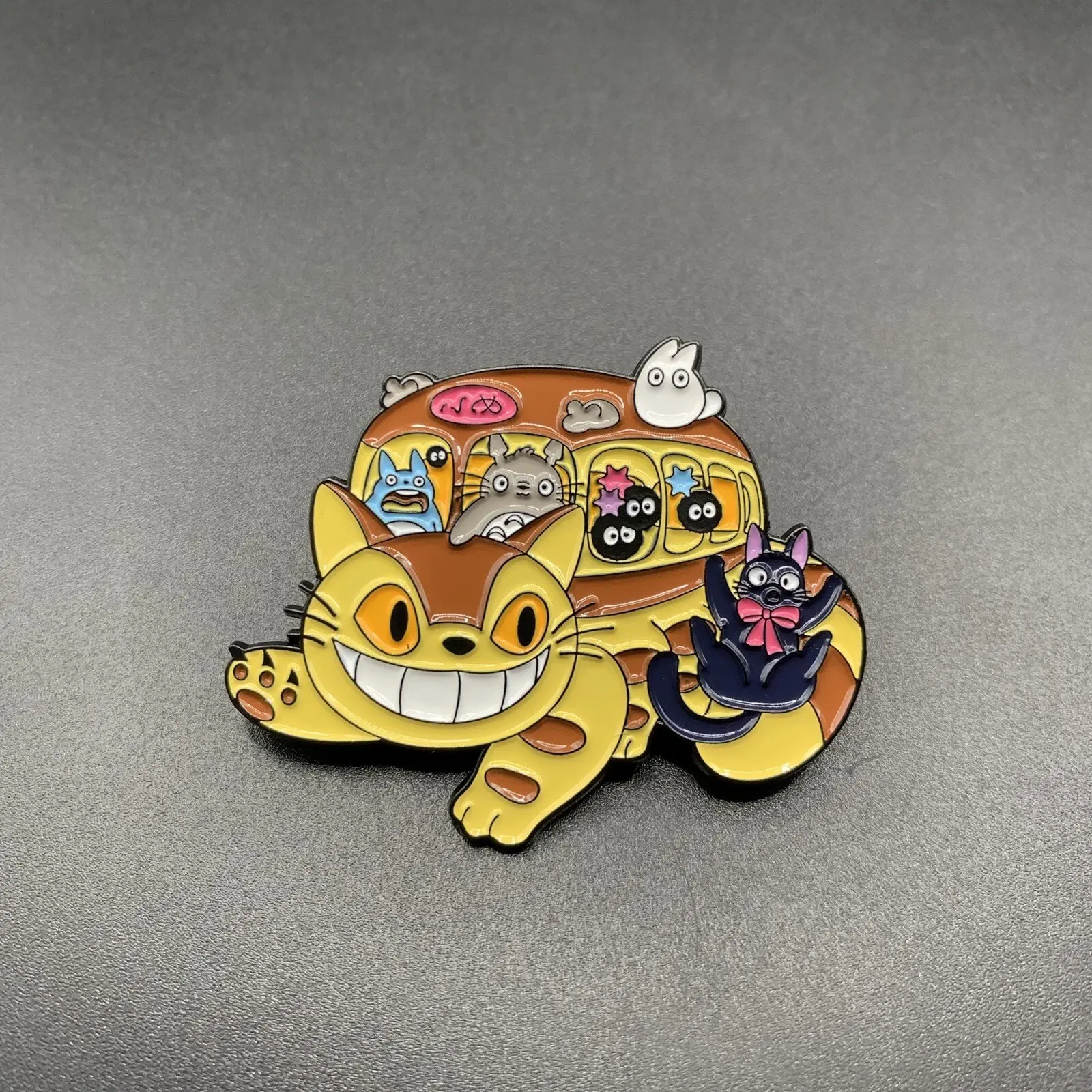 Cute Catbus and Friends Enamel Pin -1