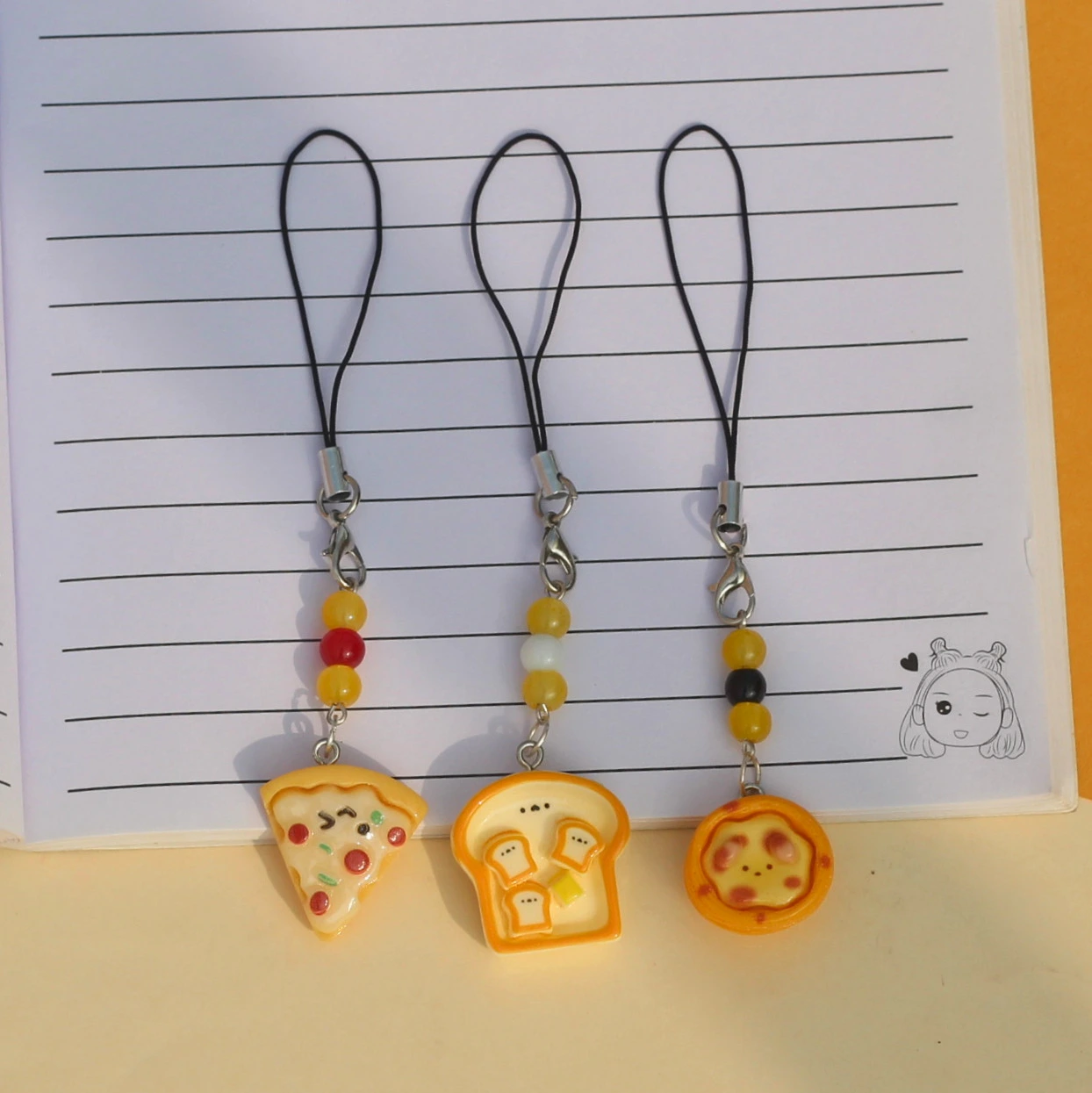 Kawaii Food Theme Phone Charms -1