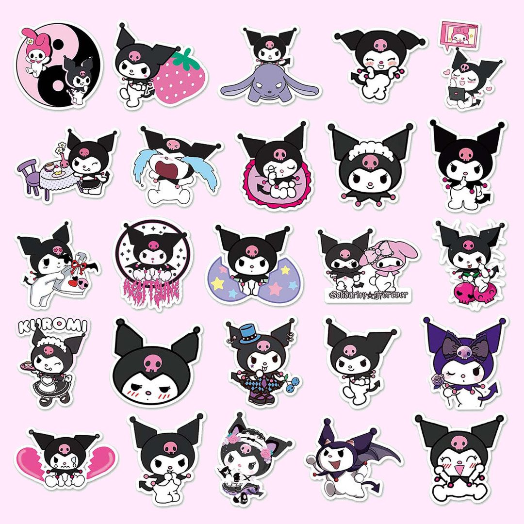 Kuromi Die Cute Sticker Pack -4