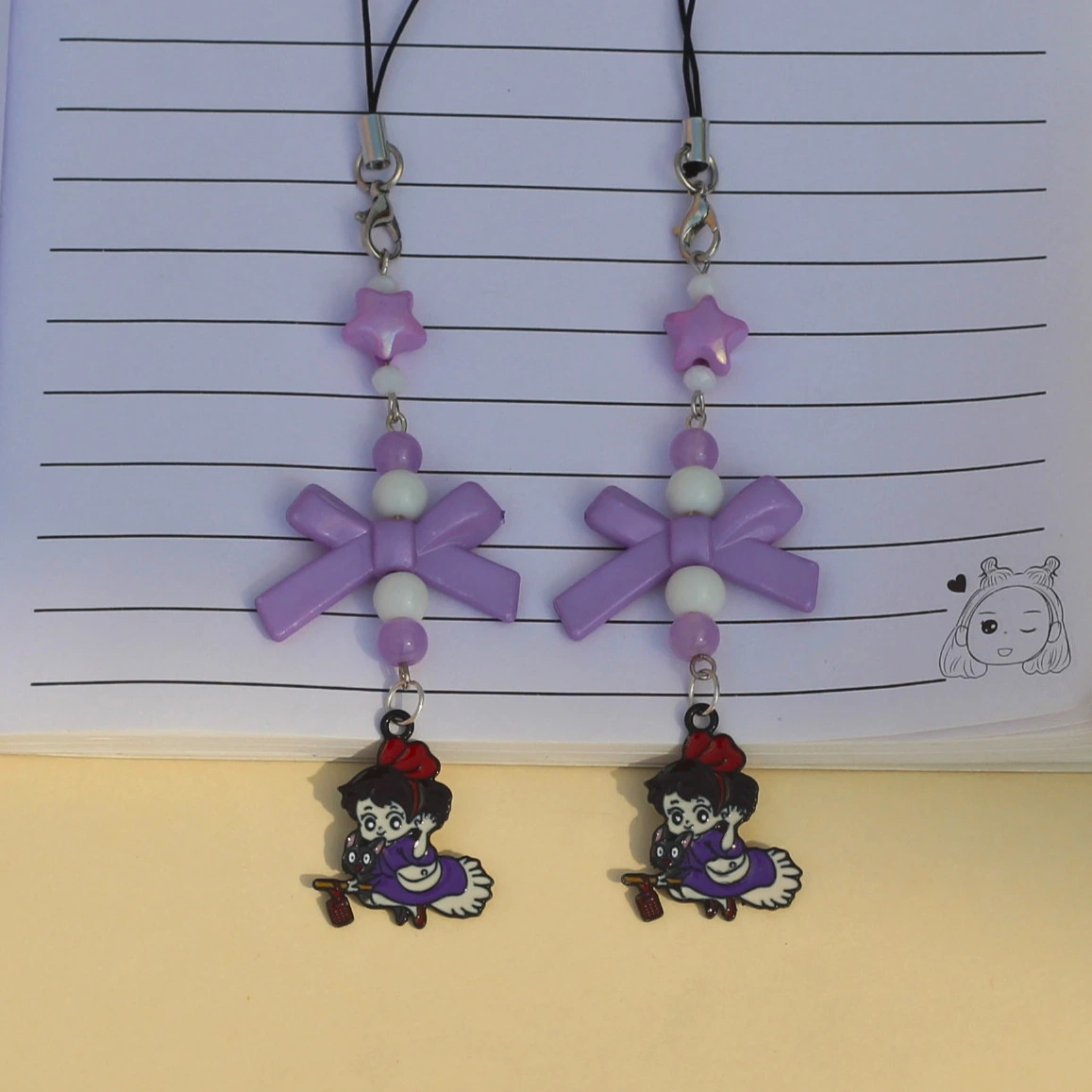 Kiki's Delivery Service Bow Knot Phone Charms -9