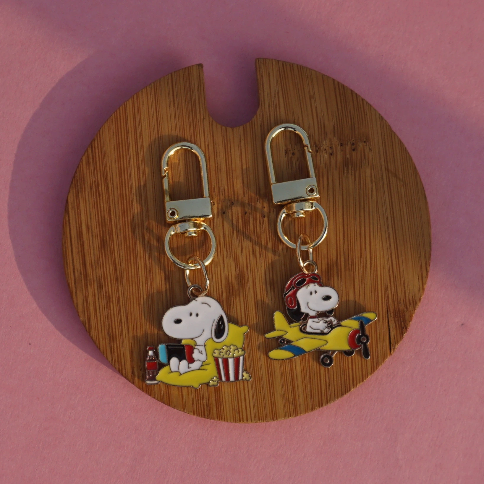 Snoopy Enamel Charm Keychain -2