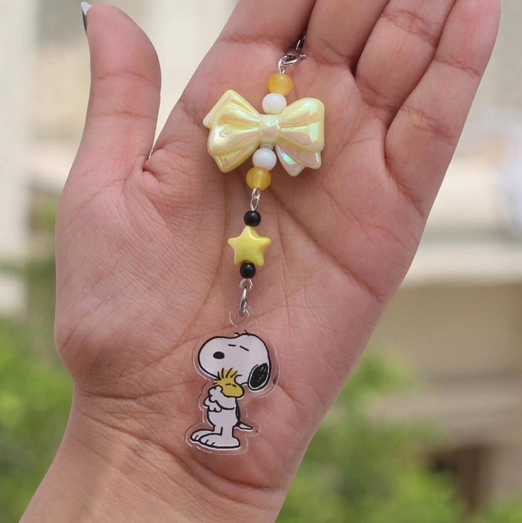 Cute Snoopy Acrylic Phone Charm -8