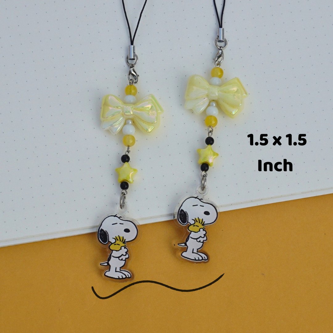 Cute Snoopy Acrylic Phone Charm -9