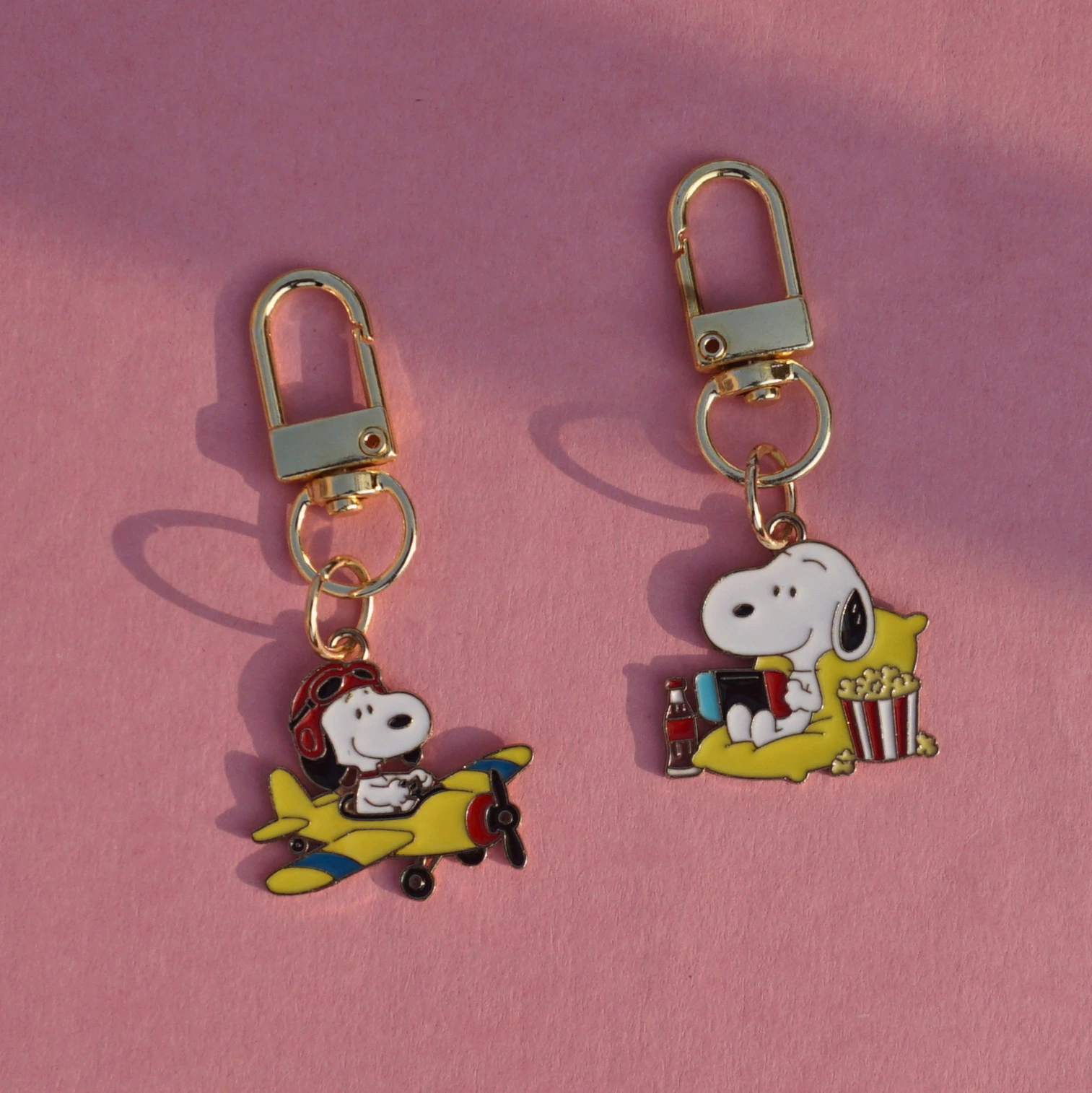 Snoopy Enamel Charm Keychain -3