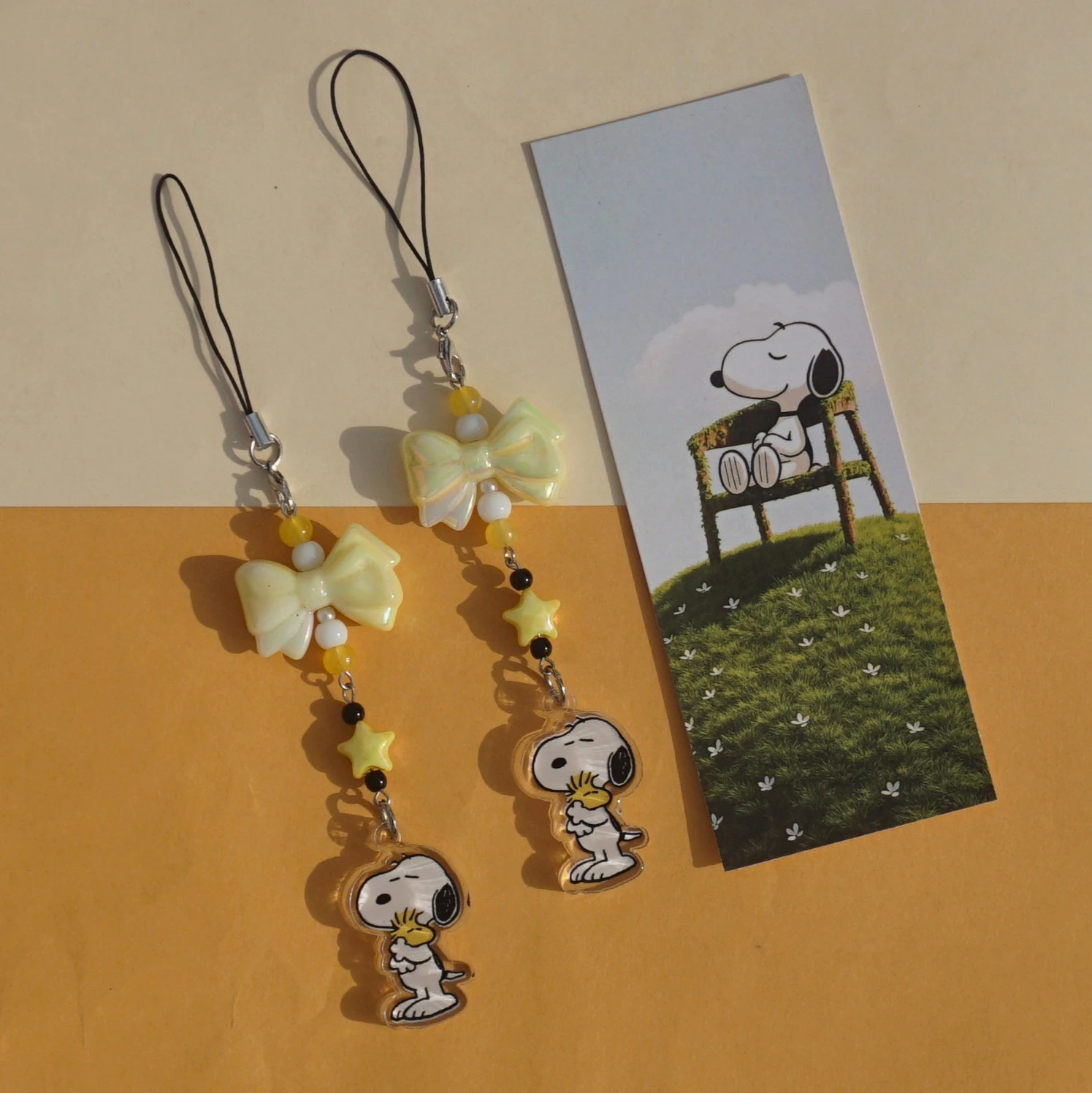 Cute Snoopy Acrylic Phone Charm -3