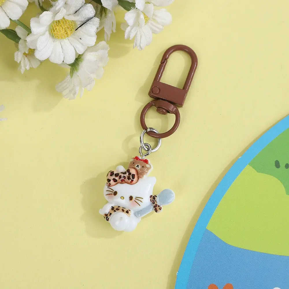 Vintage Theme Hello Kitty Key Charms -9