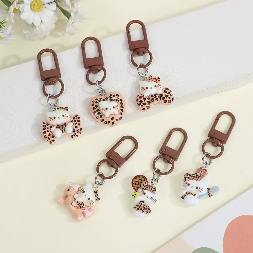 Vintage Theme Hello Kitty Key Charms -10