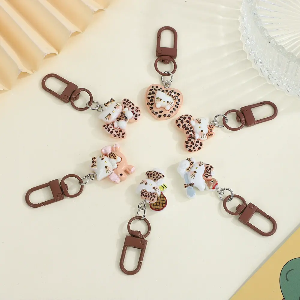 Vintage Theme Hello Kitty Key Charms -2