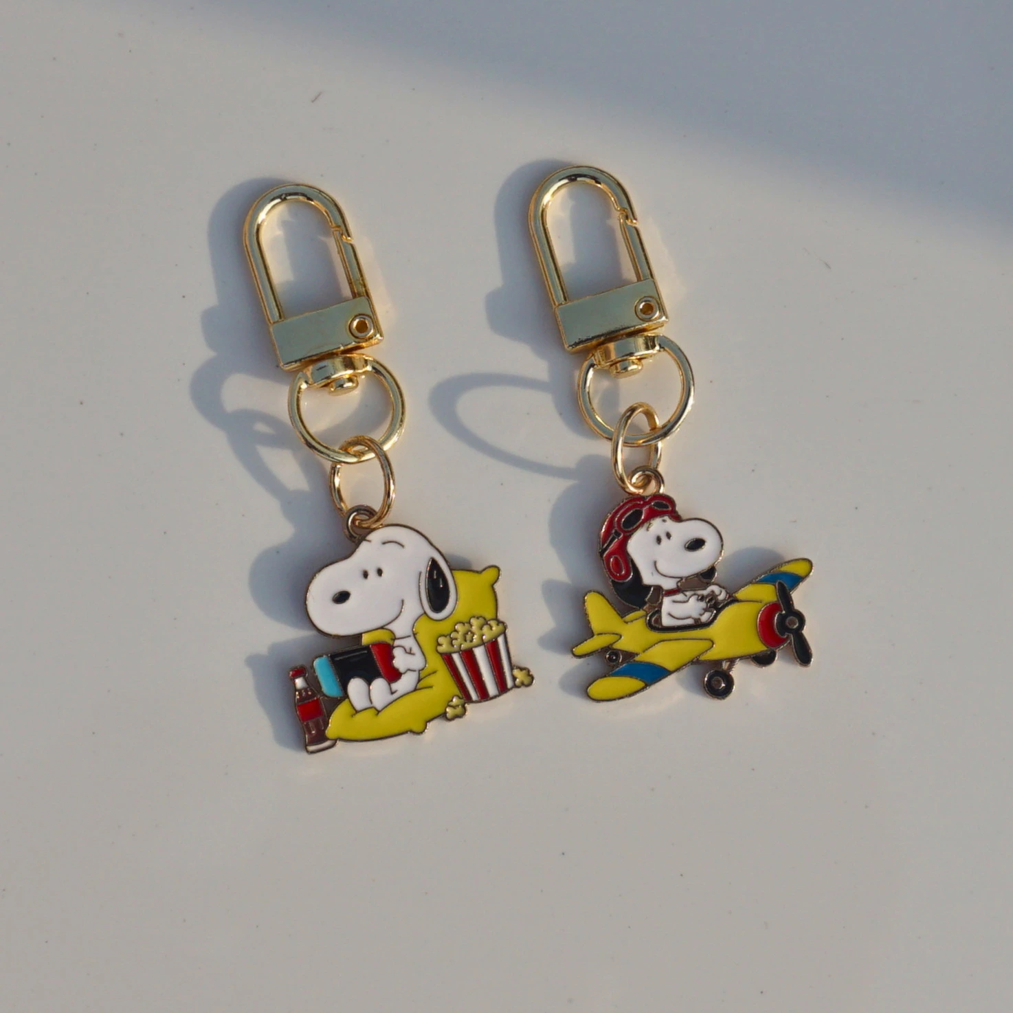 Snoopy Enamel Charm Keychain -5