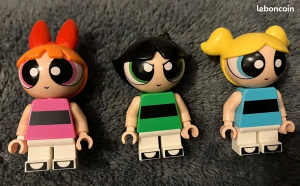 Powerpuff Girls Lego Keychains -4