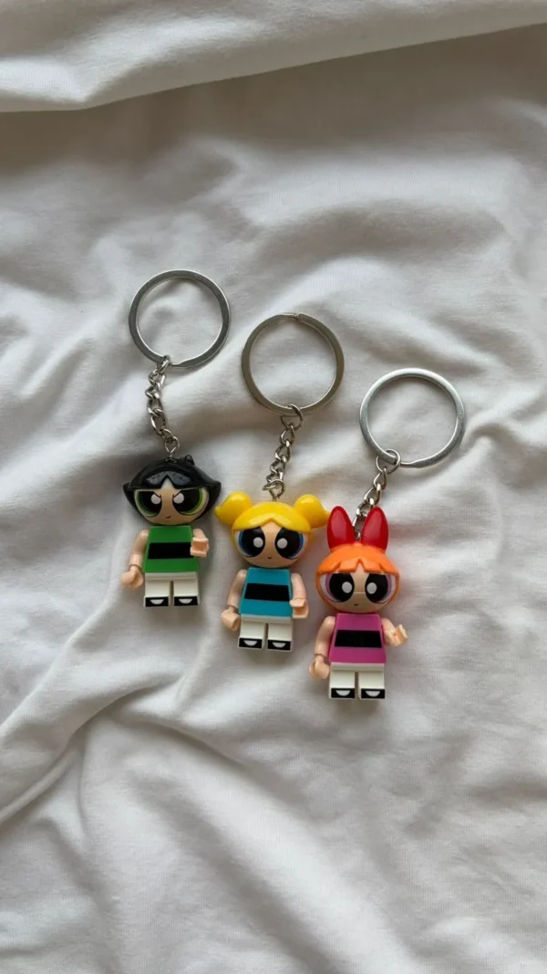 Powerpuff Girls Lego Keychains -6
