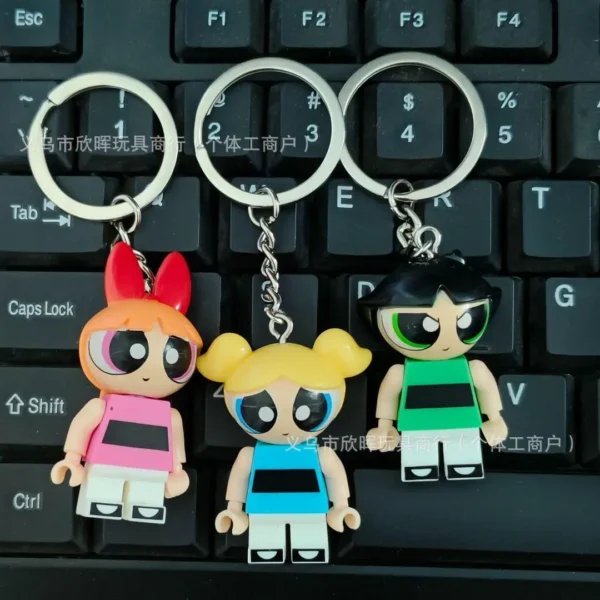 Powerpuff Girls Lego Keychains -10