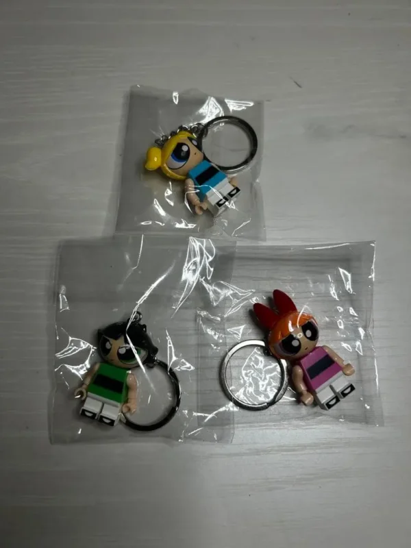 Powerpuff Girls Lego Keychains -11